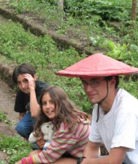 Young Volunteers, El Monte Sustainable Lodge, Mindo Ecuador